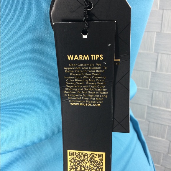 Miusol Women's Blue Midi Dress, Size Medium - Wiggle Dress -NWT - Picture 8 of 8